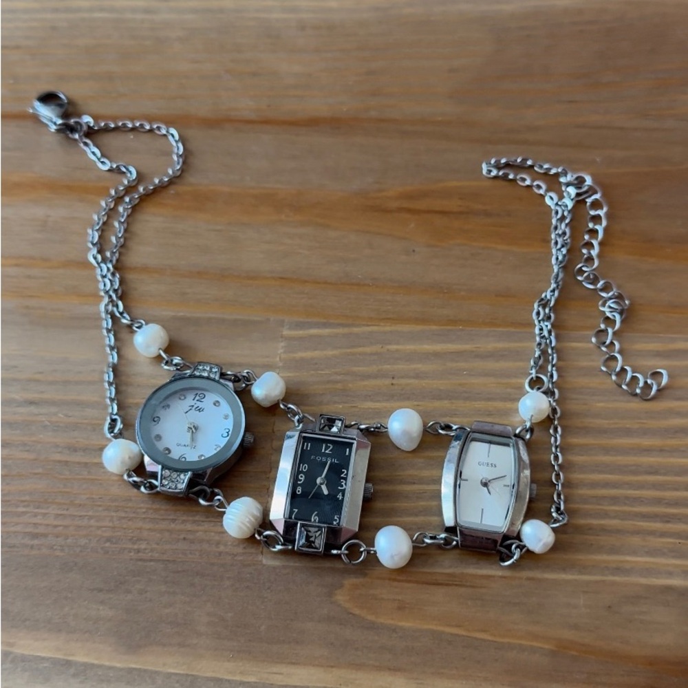 bysweatypigeon Chunky Watch Necklace